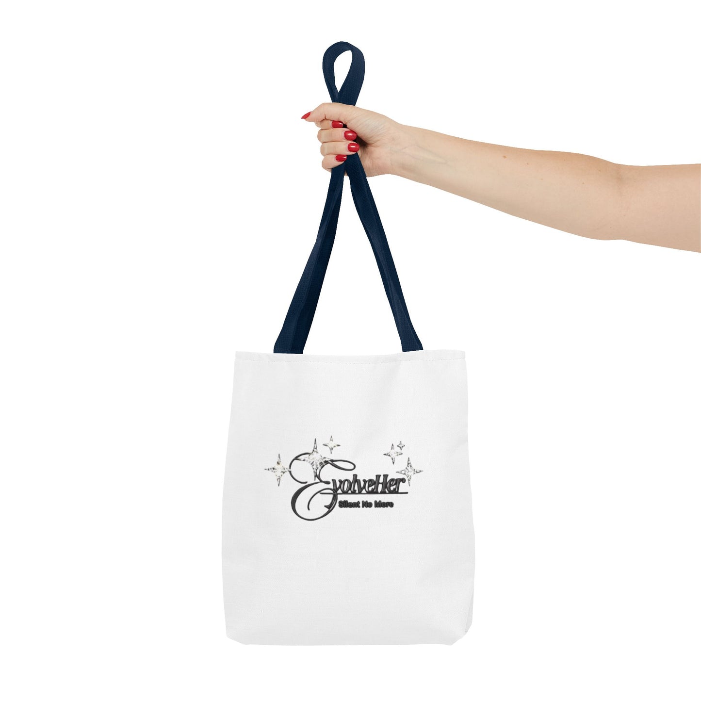 Traveler Tote Bag - 'Where We Roam' Script Design, Lightweight All-Over Print Travel Tote