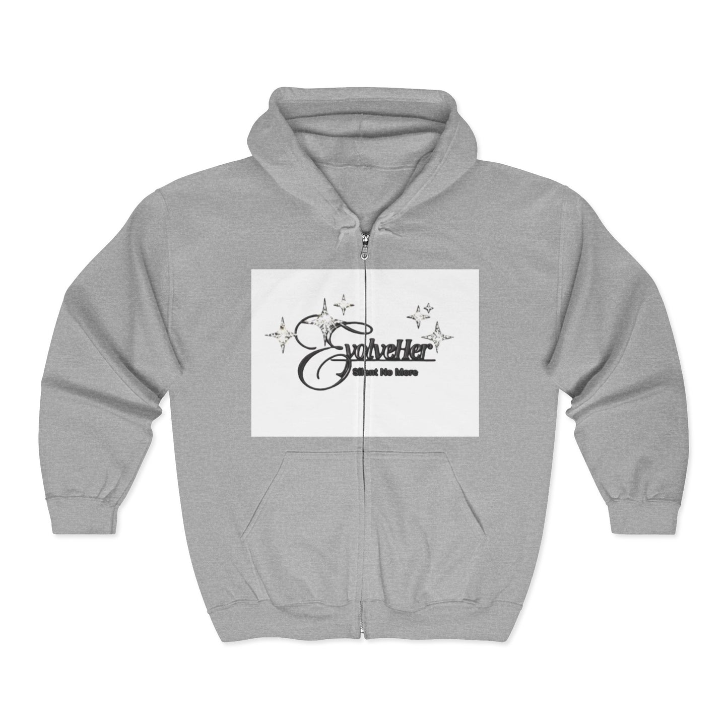 Sparkle Zip Hoodie - "Sparkle and Shine" Graphic Full-Zip Sweatshirt