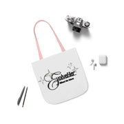 Tote Bag — 'Godwiller' Black Script Logo Canvas Tote (Everyday Carry, Grocery & Gift)