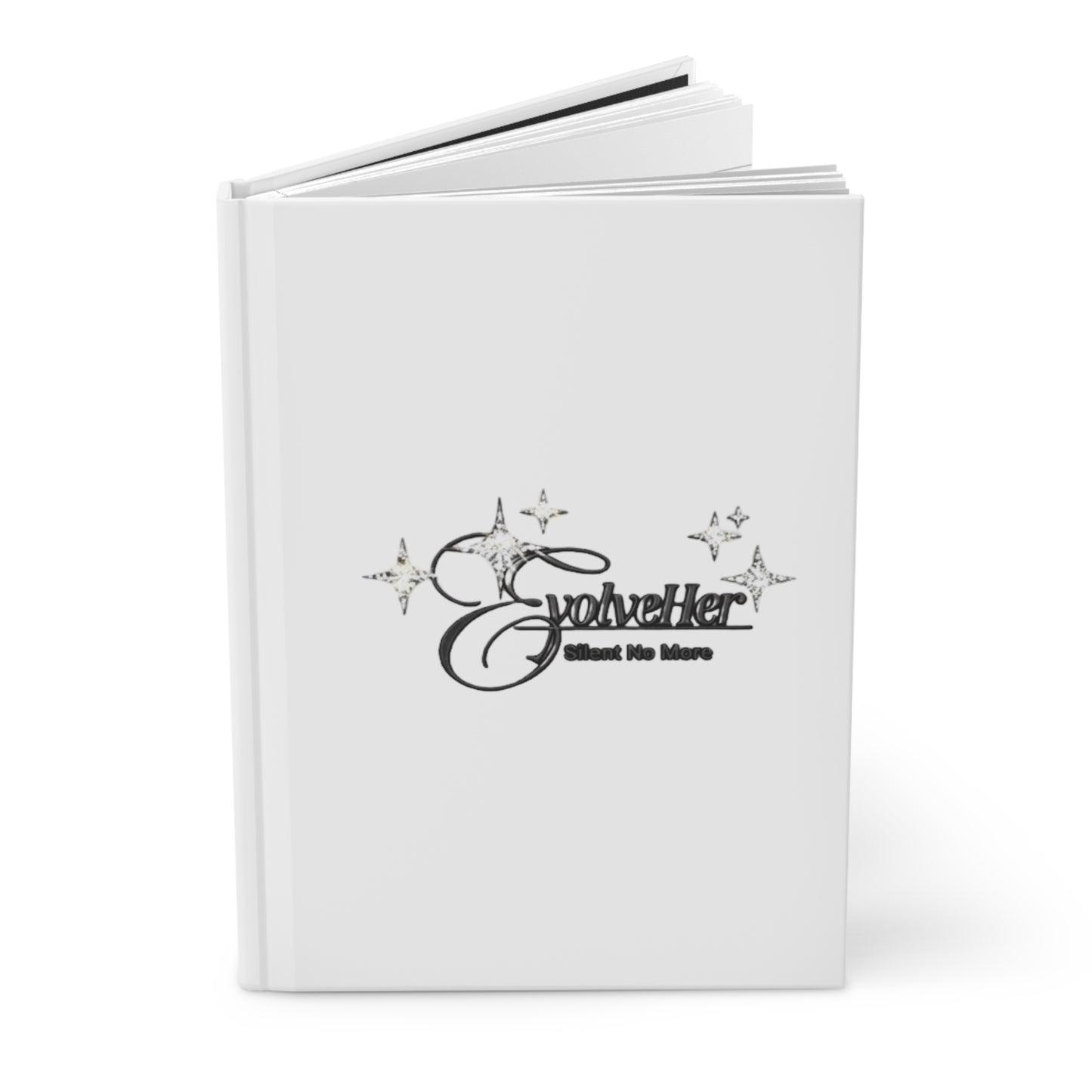 Hardcover Journal — 'Godvelher' Script Logo Sparkle Notebook