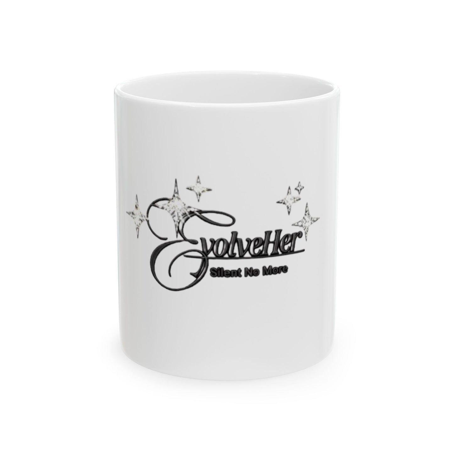 Ceramic Mug - 'You Never' Retro Script Design (11oz, 15oz)