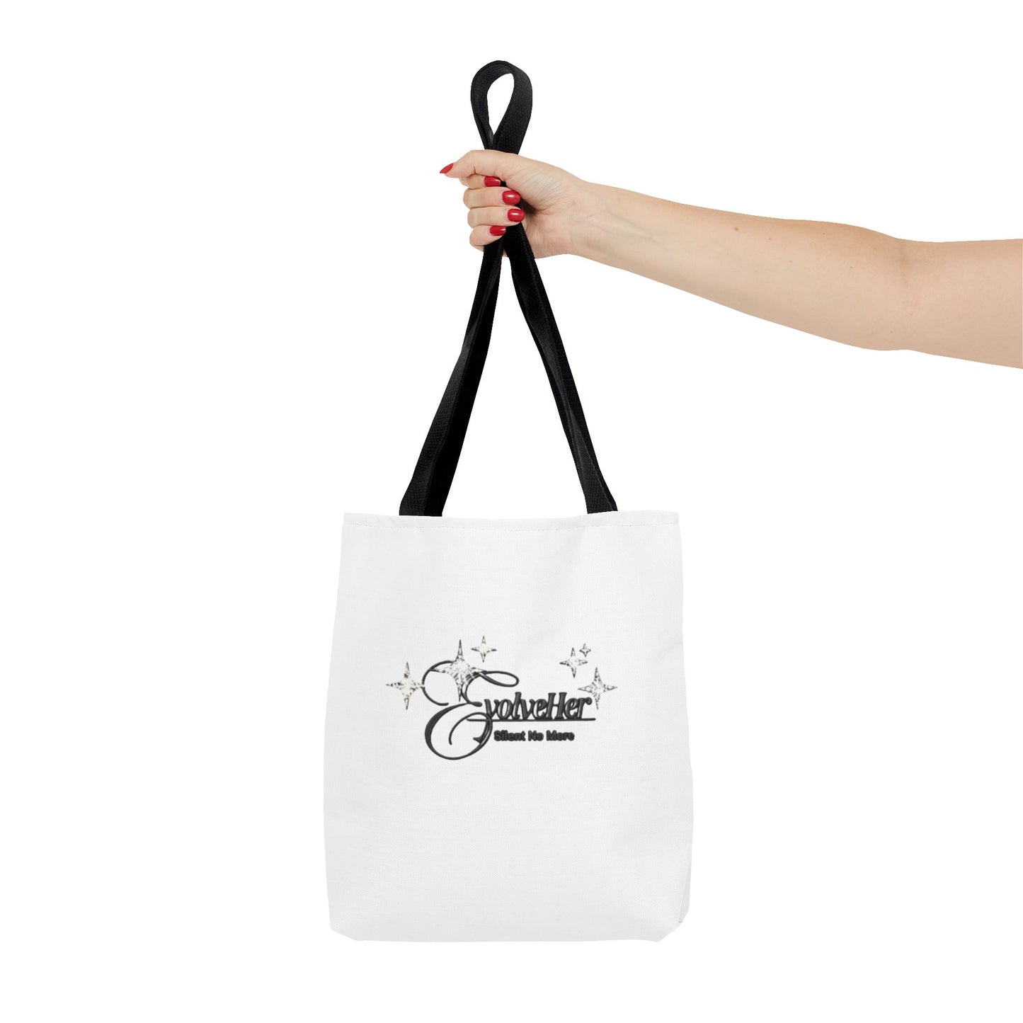 Traveler Tote Bag - 'Where We Roam' Script Design, Lightweight All-Over Print Travel Tote