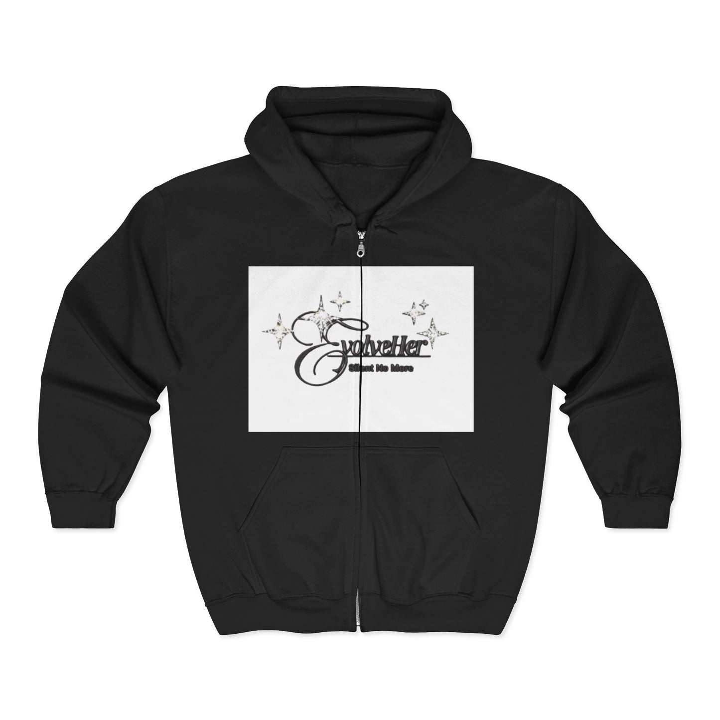 Sparkle Zip Hoodie - "Sparkle and Shine" Graphic Full-Zip Sweatshirt