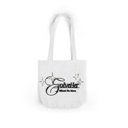 Tote Bag — 'Godwiller' Black Script Logo Canvas Tote (Everyday Carry, Grocery & Gift)
