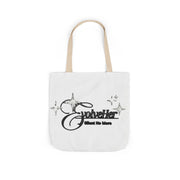 Tote Bag — 'Godwiller' Black Script Logo Canvas Tote (Everyday Carry, Grocery & Gift)