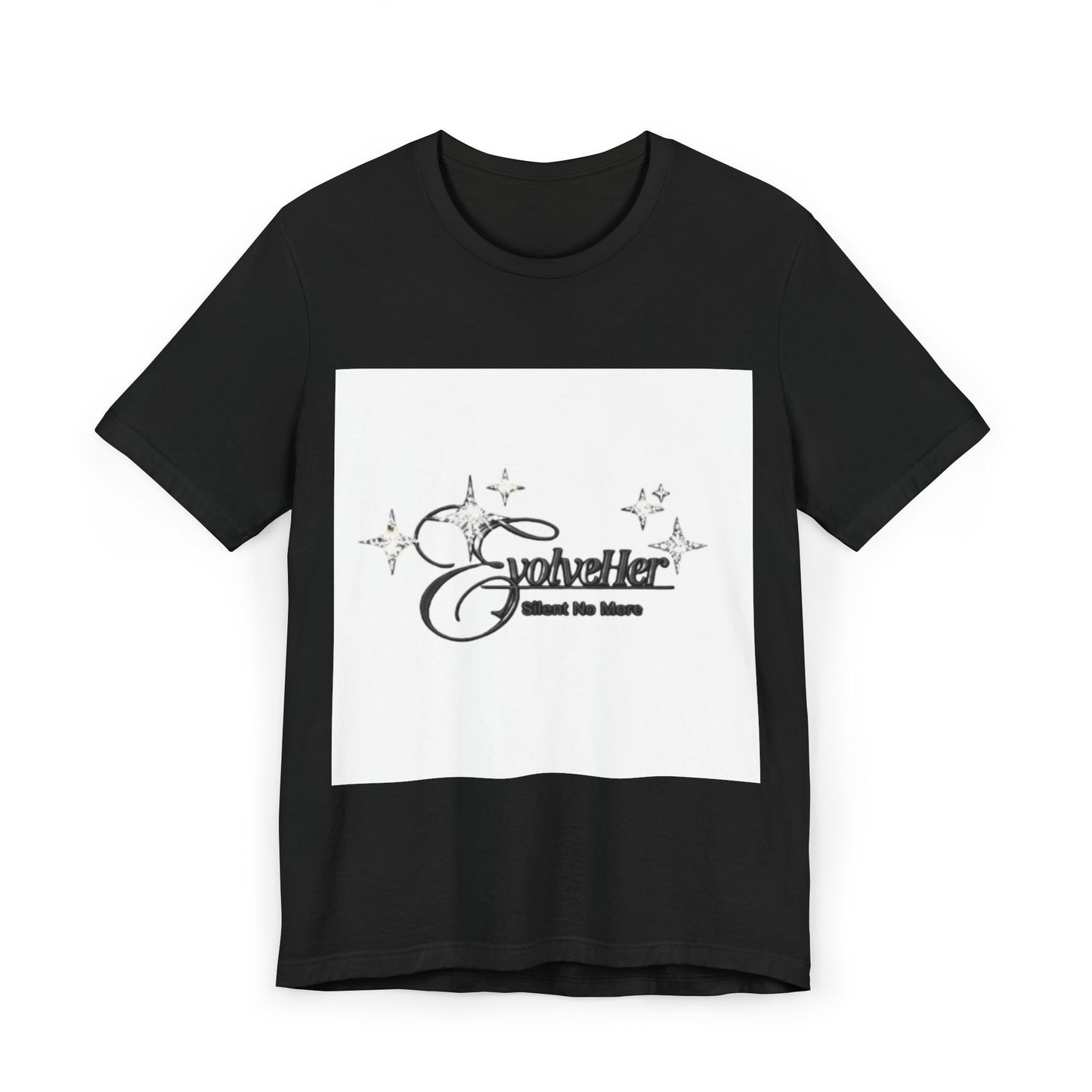 Gothic Sparkle 'GothHer' Graphic Tee — Vintage Script & Stars T-Shirt