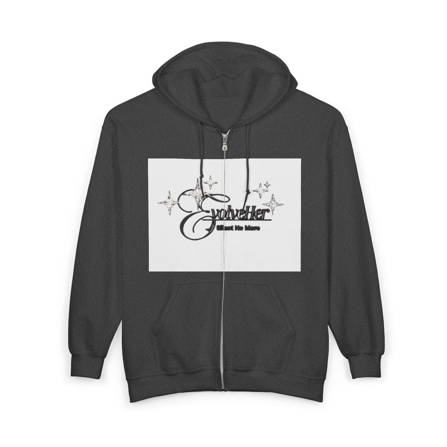 Sparkle Zip Hoodie - "Sparkle and Shine" Graphic Full-Zip Sweatshirt