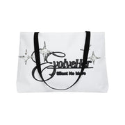Weekender Tote Bag – EvolveHer 'About No More' Script Tote