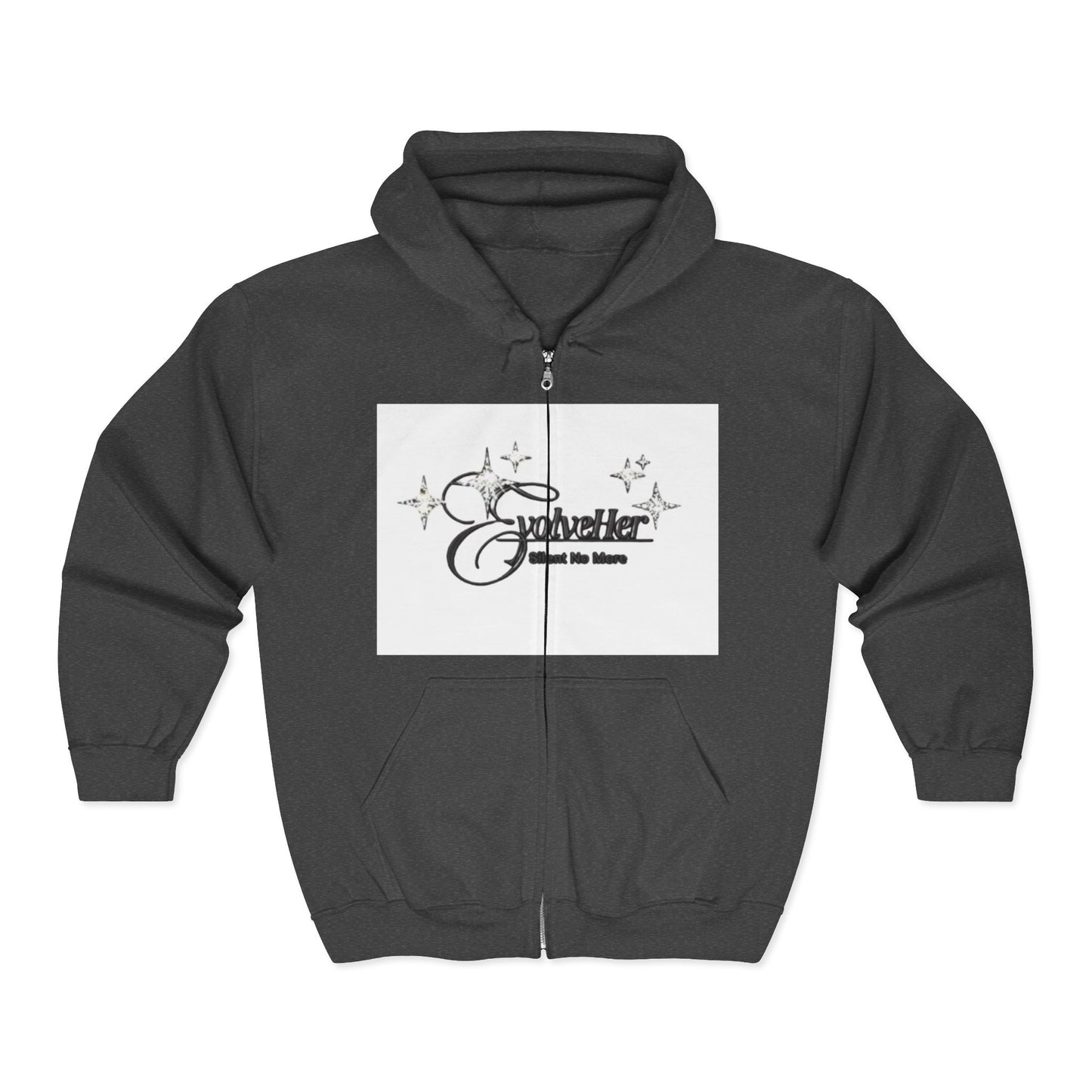 Sparkle Zip Hoodie - "Sparkle and Shine" Graphic Full-Zip Sweatshirt