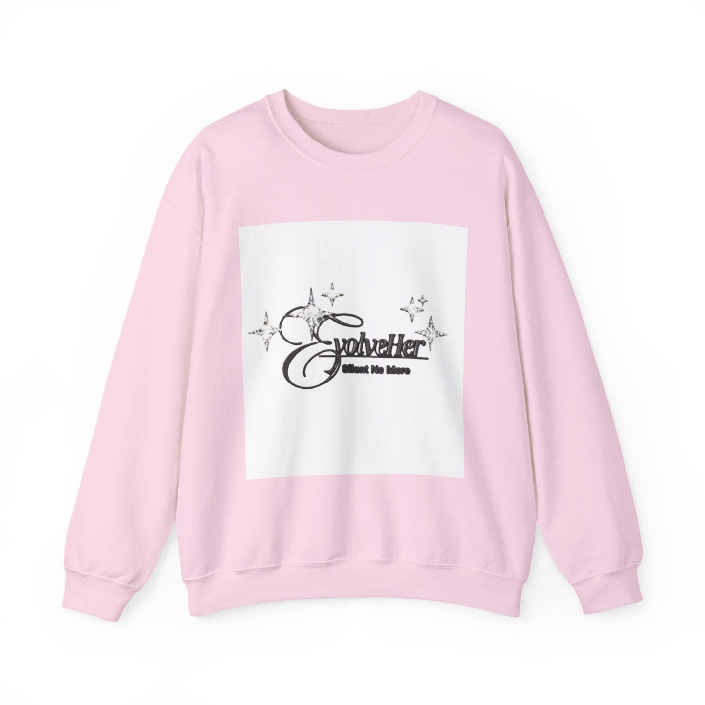 Crewneck Sweatshirt “SolveHer — Silent No More” Feminist Empowerment Logo