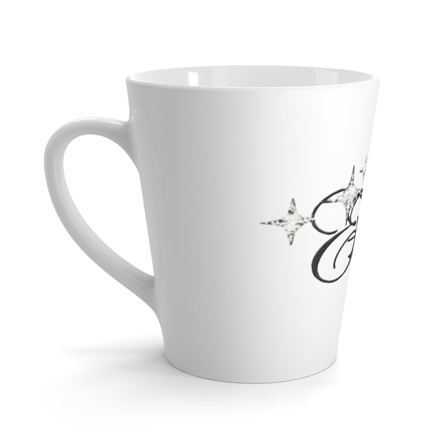 Latte Mug – “Goheller” Script Logo Coffee Mug (Stylish Retro Graphic)