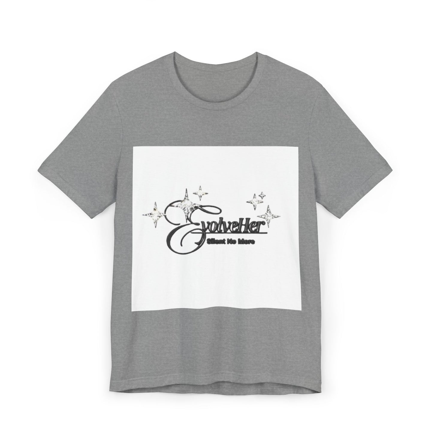 Gothic Sparkle 'GothHer' Graphic Tee — Vintage Script & Stars T-Shirt