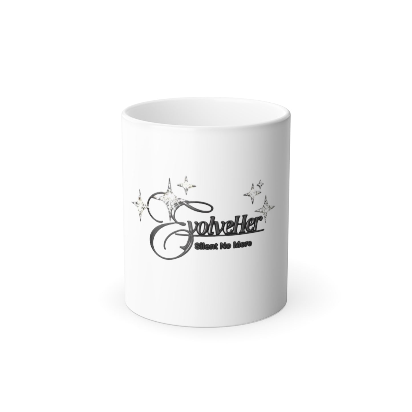EvolveHer “Silent No More” Color‑Changing Coffee Mug — 11 oz
