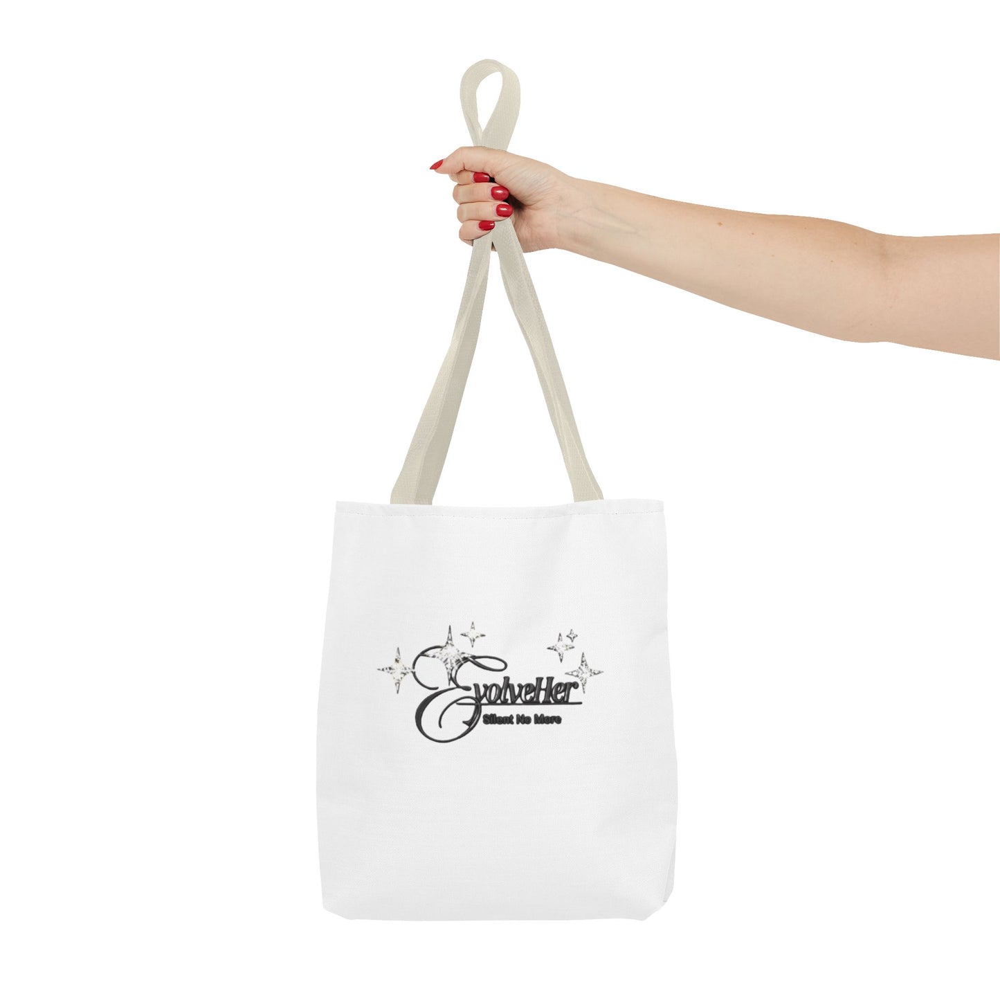 Traveler Tote Bag - 'Where We Roam' Script Design, Lightweight All-Over Print Travel Tote