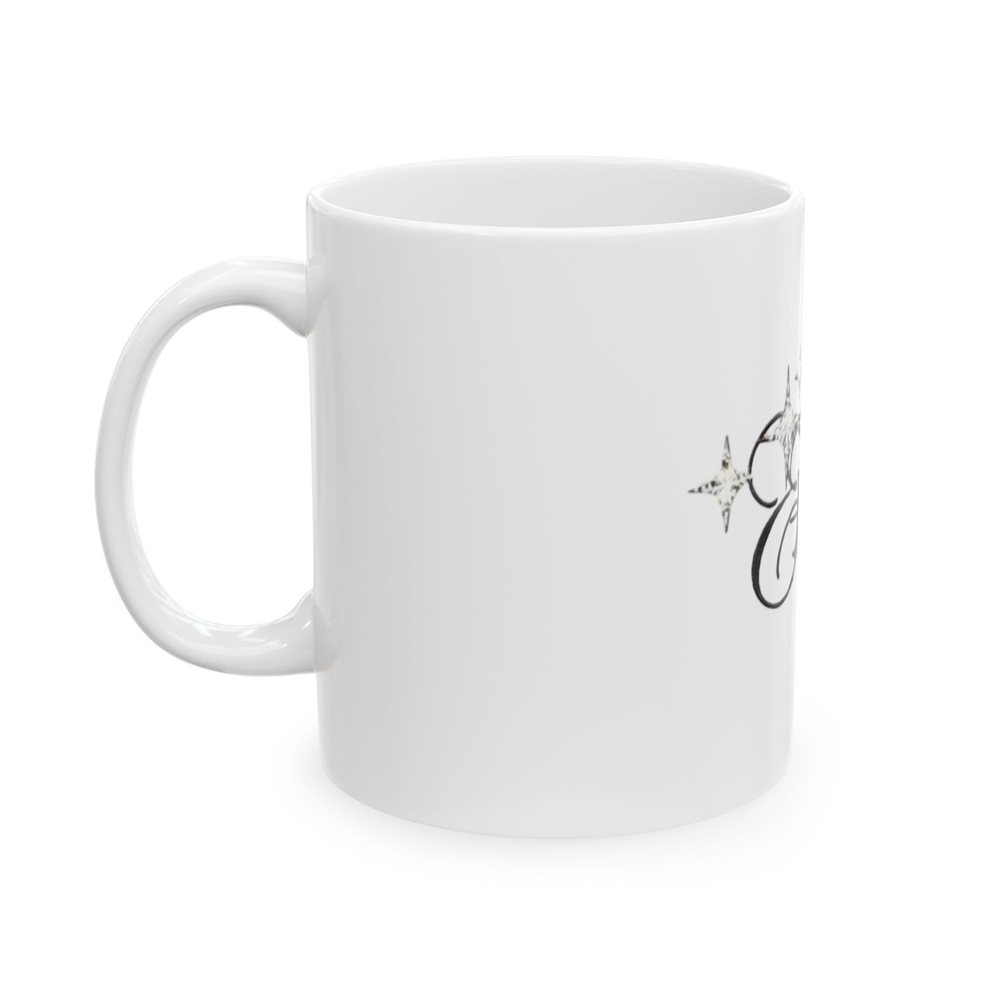 Ceramic Mug - 'You Never' Retro Script Design (11oz, 15oz)