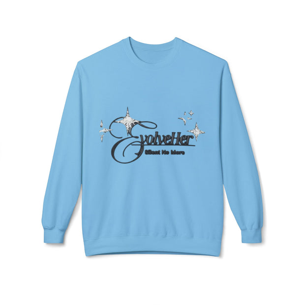 Crewneck Sweatshirt — "Goheller: About No More" Retro Script Graphic