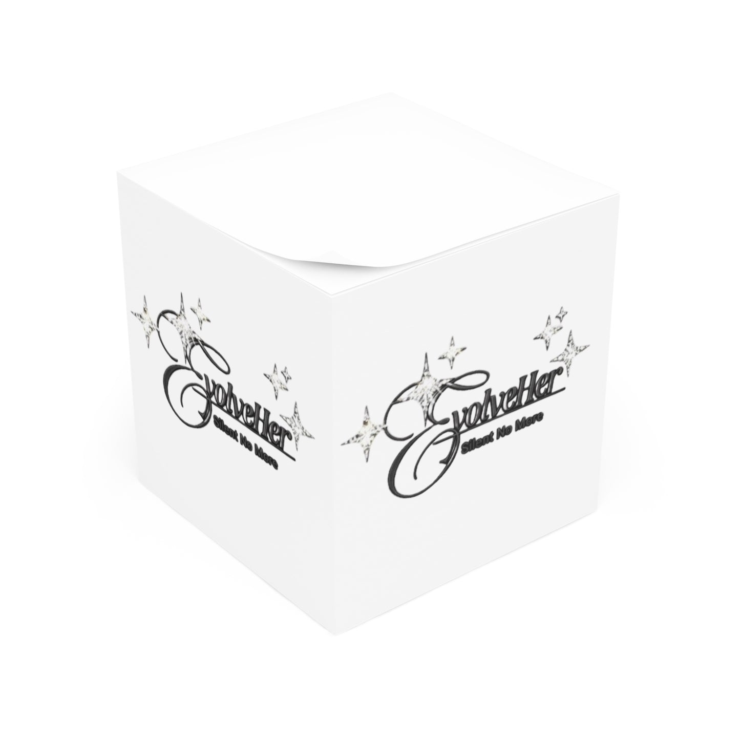 Note Cube — 'EvolveHer' Inspirational Sticky Note Cube