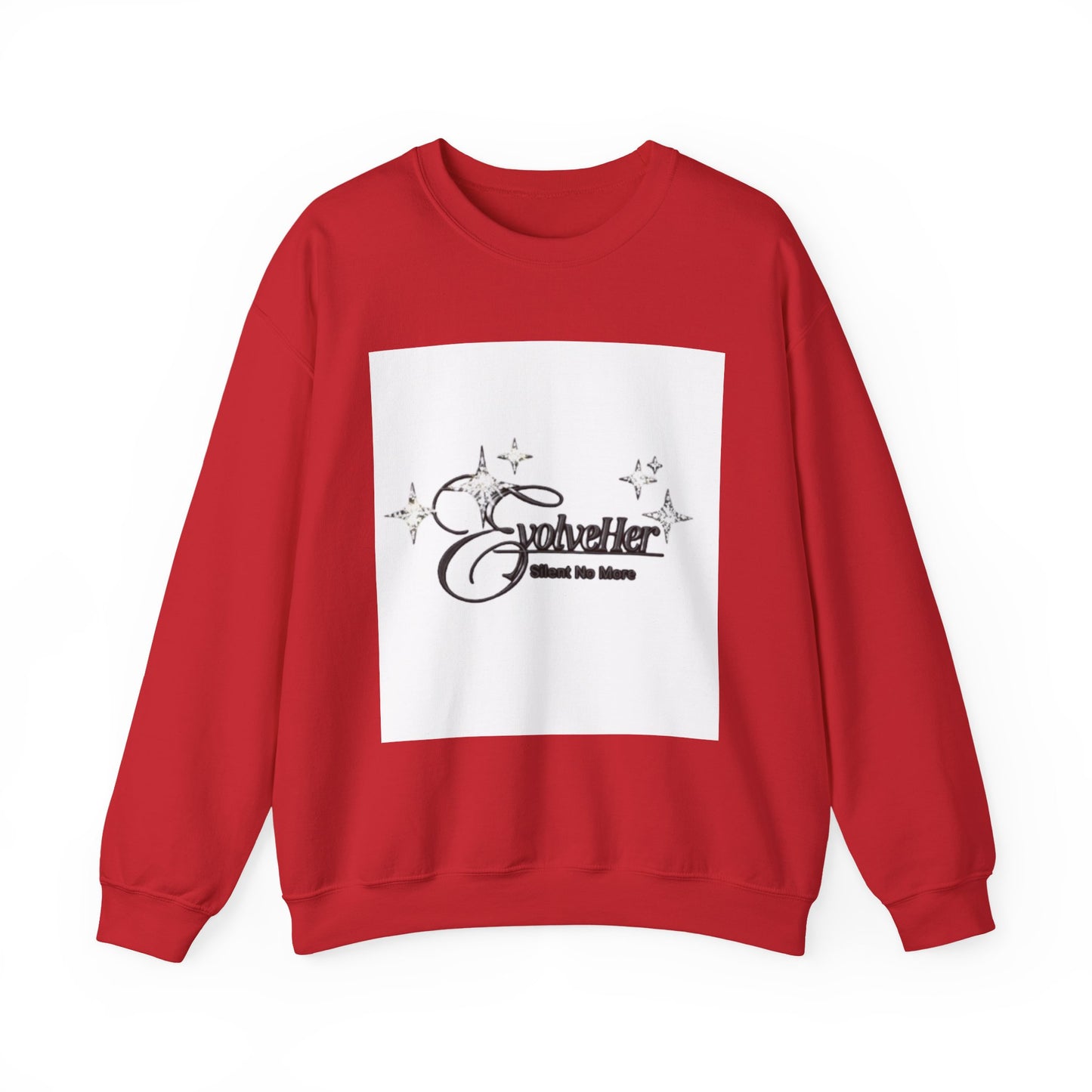 Crewneck Sweatshirt “SolveHer — Silent No More” Feminist Empowerment Logo